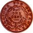 USA 1 Cent (Merchant exchange Wall St. N. York) MILLIONS FOR DEFENCE NOT ONE CENT FOR TRIBUTE coin reverse