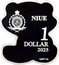 Niue 1 Dollar (Lunar Year of the Snake) PUBLIC SEAL OF NIUE ATUA NIUE TUKULAGI NIUE 1 DOLLAR 2025 AG999 10G coin obverse