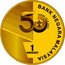 Malaysia 1 Ringgit (50th Anniversary of Rubber Industry Smallholders Development Authority (RISDA)) 50 RISDA TAHUN 1973-2023 1 RINGGIT BANK NEGARA MALAYSIA coin obverse