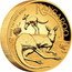 Australia 100 Dollars (Australian Kangaroos) 2025 1 OZ 9999 GOLD P KANGAROO NH coin reverse
