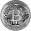 Niue 2 Dollars (Bitcoin. The Future of Finance) B THE FUTURE OF FINANCE DECENTRALIZED DIGITAL CURRENCY coin reverse