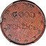 USA 25 Cents (Civil War Merchant Token. Miners Brewery and Bakery Idaho City) GOOD FOR 25 CTS coin reverse