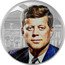 Cook Islands 25 Dollars (John F. Kennedy) JOHN F. KENNEDY 60TH ANNIVERSARY OF THE PASSING OF THE 35TH PRESIDENT OF THE USA MS coin reverse