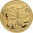 Niue 250 Dollars (Disney Mickey & Minnie Christmas) 1 OZ 9999 FINE GOLD © DISNEY coin reverse