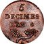 France 5 Decimes (Pattern by Lorthio. France Allegory) 5 DECIMES L'AN 8 A coin reverse