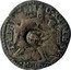Italy 5 Soldi (Parpagliola. Ferdinando. With Head of Virgil Countermark) TABER SANG XPI IESV MANTVA coin obverse