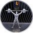 Moldova 50 Lei (Weightlifting) MOLDOVA HALTERE coin reverse