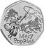 UK 50 Pence (Mary Poppins) MARY POPPINS coin reverse