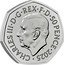 UK 50 Pence Red Arrows. Colored 2025  BU CHARLES III D G REX F D 50 PENCE 2025 MJ coin obverse