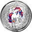 Fiji One Dollar (Mythical Creatures. Unicorn Blossom)  coin reverse