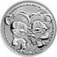 Niue Two Dollars Disney Mickey & Minnie Christmas 2024 1 OZ 999 FINE SILVER © DISNEY coin reverse