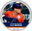 Niue Two Dollars (Trading Coins MLB. Alex Bregman) HOUSTON ASTROS ALEX BREGMAN XXX/100 1 OZ 999 FINE SILVER coin reverse