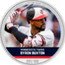 Niue Two Dollars (Trading Coins MLB. Byron Buxton) MINNESOTA TWINS BYRON BUXTON XXX/100 1 OZ 999 FINE SILVER coin reverse
