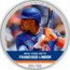 Niue Two Dollars (Trading Coins MLB. Francisco Lindor) NEW YORK METS FRANCISCO LINDOR XXX/100 1 OZ 999 FINE SILVER coin reverse