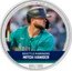 Niue Two Dollars (Trading Coins MLB. Mitch Haniger) SEATTLE MARINERS MITCH HANIGER XXX/300 1 OZ 999 FINE SILVER coin reverse