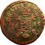 Luxembourg 1 Liard Albert and Isabella Luxembourg City 1615  Never officially put into circulation ALBERTVS ET ELISABET DEI GRATIA coin obverse
