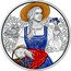 Austria 10 Euro (Aufdirndln. Linen. Colored)  coin reverse