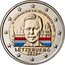 Luxembourg 2 Euro (25 Years of Grand Duke Henri on the Throne. Coloured) 25. TROUNJUBILÄUM VUM GROUSSHERZOG HENRI LËTZEBUERG 2025 MAF coin obverse