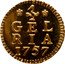 Netherlands 2 Stuivers (Gelderland Province Pattern Coin) GEL RIA 1757 coin obverse