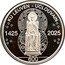Belgium 20 euro 600 Years of UC Louvain 2025 KU LEUVEN UCLOUVAIN SEDES SAPIENTIAE ORA PRO NOBIS UCLOUVAIN 1425 2025 KU LEUVEN 1425 2025 600 coin reverse