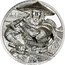 Cook Islands 25 Dollars Samurai 2025  Proof SAMURAI coin reverse