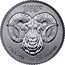 Niue 250 Dollars (Ram of Calvary. With the Breaksplate) WITH THE BREAKSPLATE ישוע 1 TROY OUNCE .9995 FINE PLATINUM coin reverse