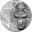 Cook Islands 5 Dollars (Tiger) KING OF THE EAST coin reverse