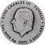 Tuvalu 5 Dollars (Zodiac Signs and Goddesses) KING CHARLES III TUVALU JC 5OZ 9999 AG 2025 5 DOLLARS coin obverse