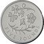 UK 5 Pounds (Flax and Shamrock) FIVE POUNDS coin reverse