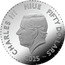Niue 50 Dollars (Year of the Snake. Swarovski Crystals) CHARLES III NIUE FIFTY DOLLARS JC 2025 AG 999 NIUE coin obverse