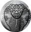 Niue 50 Dollars (Year of the Snake. Swarovski Crystals)  coin reverse