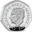 UK 50 Pence End of World War II. Piedfort 2025  Proof CHARLES III D G REX F D 50 PENCE 2025 MJ coin obverse