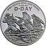 UK 500 Pounds (D-Day 80th Anniversary) UTAH OMAHA GOLD JUNO SWORD 6 JUNE 1944 D-DAY coin reverse