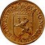Netherlands 6 Stuivers (Scheepjesschelling) KM# Pn2 MO : NO : ORD : HOLL : ET . WESTF. 1670 coin obverse