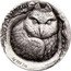 Samoa 25 Cents (Short-eared Owl) ASIO FLAMMEUS AG 999 1OZ coin reverse