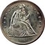 USA One Dol. Seated Liberty 1847 KM# 71 LIBERTY coin obverse