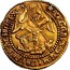 UK 1/2 Angel James I (1604-1619) KM# 43 ∙IACOBVSD:G:MA:BRI:FRA:ET∙HI:REX∙ coin obverse