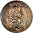 UK 1/2 Crown Charles II (3rd portrait) 1672 KM# 428.5 CAROLVS∙II∙ DEI∙GRATIA coin obverse