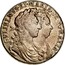 UK 1/2 Crown William & Mary (1st busts) 1689 KM# 472.1 GVLIELMVS∙ET∙MARIA∙DEI∙GRATIA coin obverse