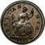 UK 1/2 Penny George I 1717 “Dump” issue. KM# 549 BRITAN - NIA ∙ coin reverse