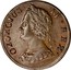UK 1/2 Penny George II 1742 KM# 579.1 GEORGIUS ∙ II ∙ REX ∙ coin obverse