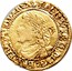UK 1/4 Laurel James I (1619-1625) KM# 69 IACOBVS D:G:MAG:BRI:FRA:ET HI:REX V coin obverse