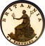 UK 1 Farthing George III 1799 Proof KM# 646a BRITANNIA SOHO 1.FARTHING. coin reverse