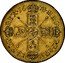 UK 2 Guineas Charles II 1678 KM# 443.3 MAG∙BR∙FRA∙ET∙HIB∙REX coin reverse
