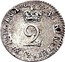 UK 2 Pence (1/2 Groat) KM# 469 coin reverse