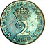 UK 2 Pence Anne 1710 KM# 513 MAG∙BRI∙FR∙HIB∙REG∙*YEAR*∙ 2 coin reverse