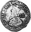 UK 3 Pence Charles I (1625-1649) Aberystwyth KM# 88 ∙CAROLVS∙D:G:MAD:BR:FR:ET∙HIB:REX∙ III coin obverse