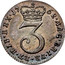 UK 3 Pence George III 1762 KM# 591 MAG ∙ BRI ∙ FR ∙ ET ∙ HIB ∙ REX ∙ coin reverse
