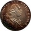 UK 3 Pence George III 1795 KM# 616 GEORGIVS III DEI GRATIA coin obverse