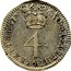 UK 4 Pence Groat 1689 KM# 471.1 MAG∙BR∙FR∙ET∙HIB∙REX∙ET∙REGINA∙*YEAR*∙ 4 coin reverse